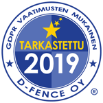 GDPR tarkastettu D-Fence 2019