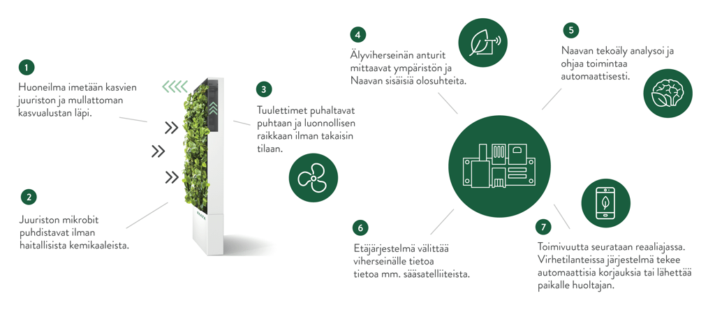 Naavan viherseinän automaatio