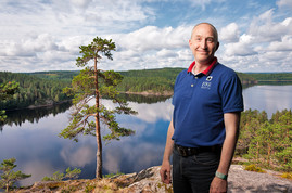 Johan in Finnish nature. 