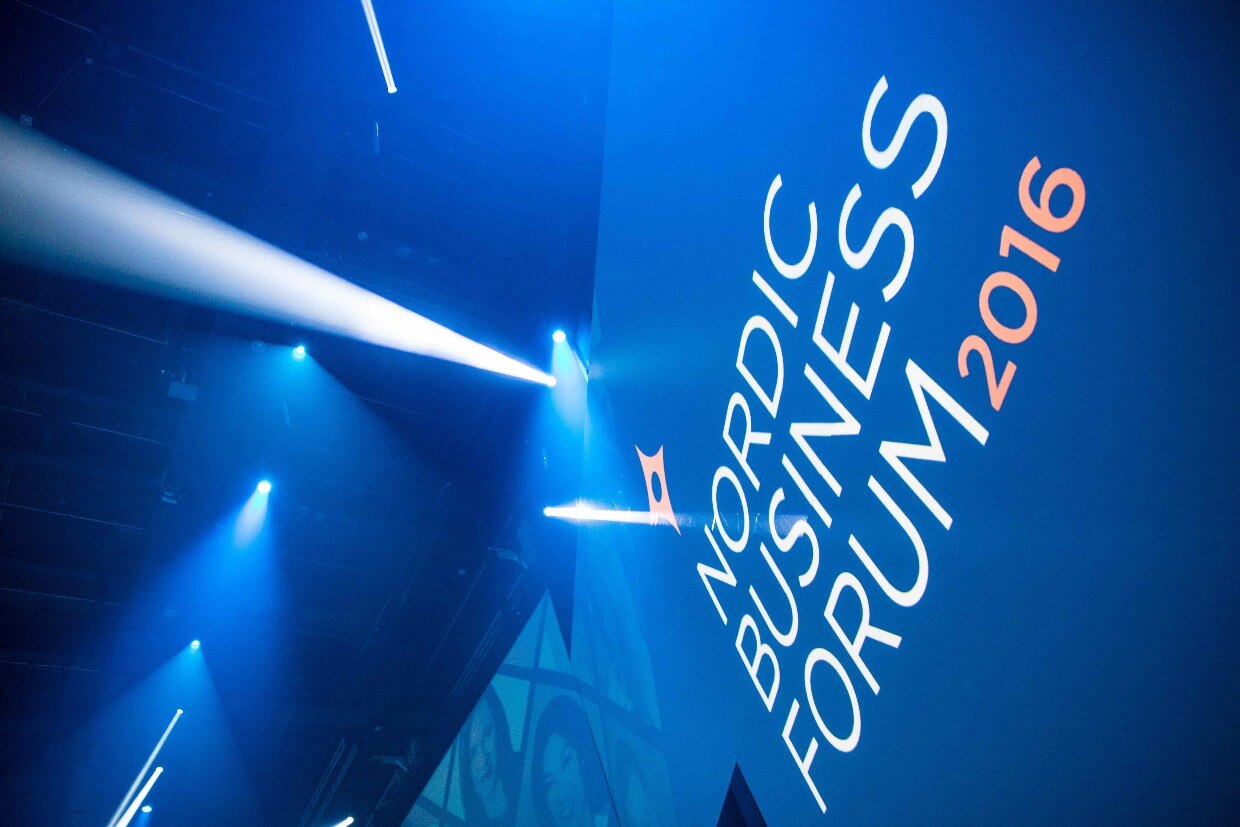 Nordic Business Forum 2016 valkokankaat