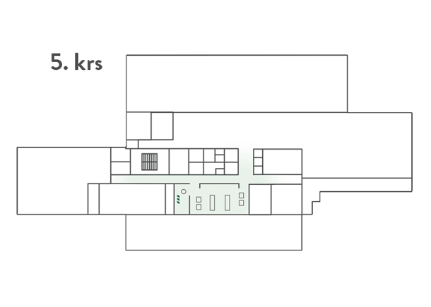 Naavan tuleva sijainti viidennessä kerroksessa.