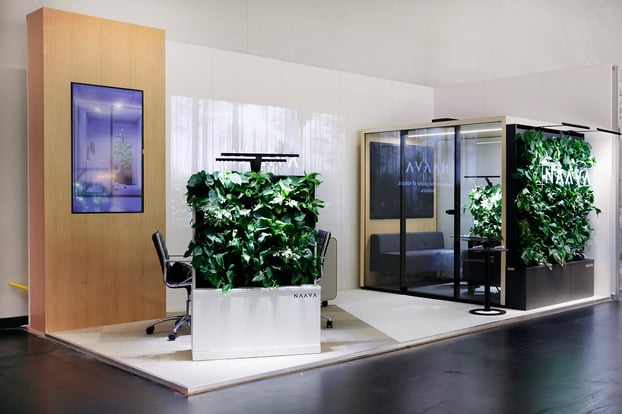 Orgatec green wall Naava