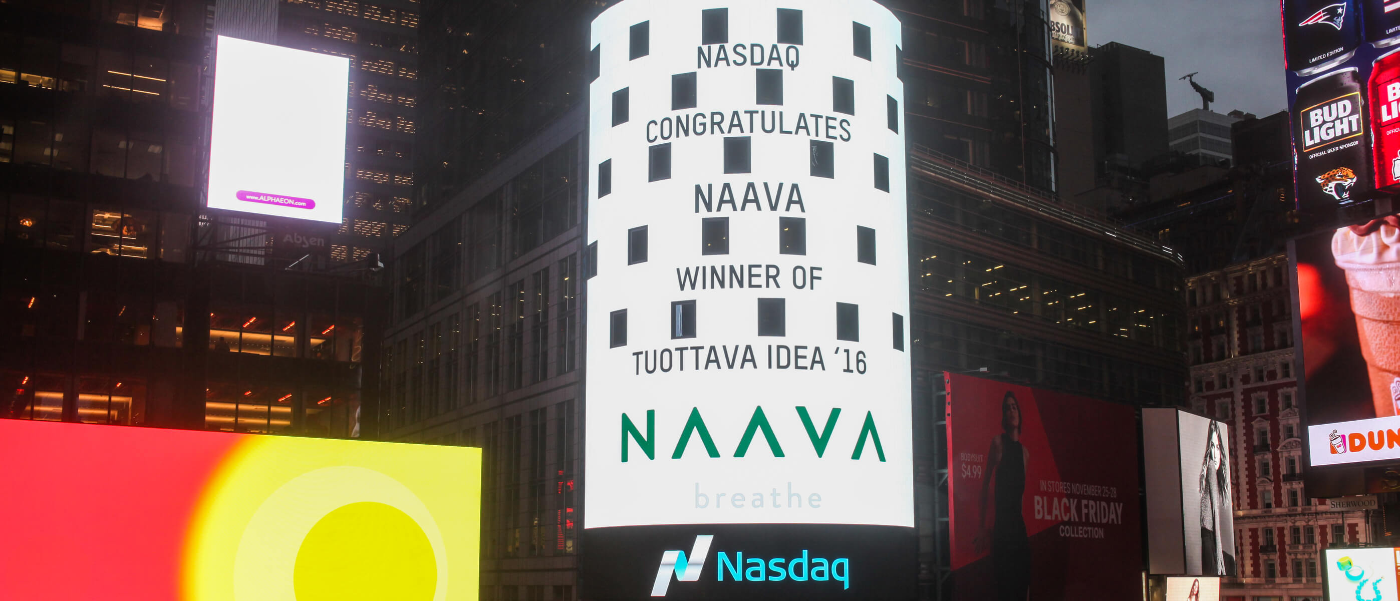 Naava Nasdaq Times Square