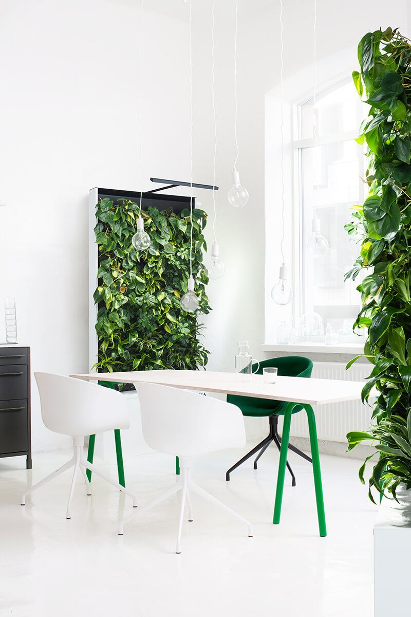 Naava One design furniture with living plants