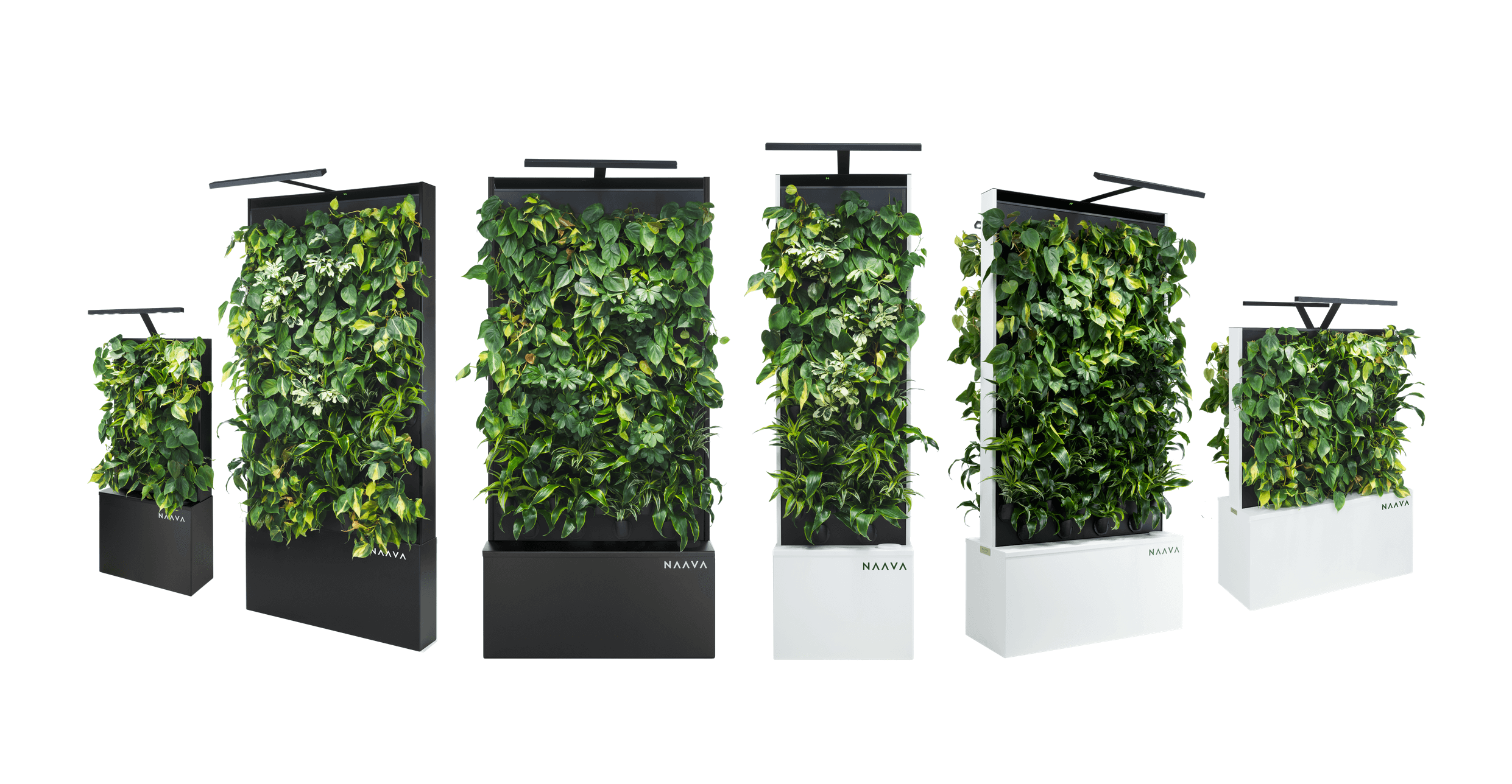 Naava green wall product family