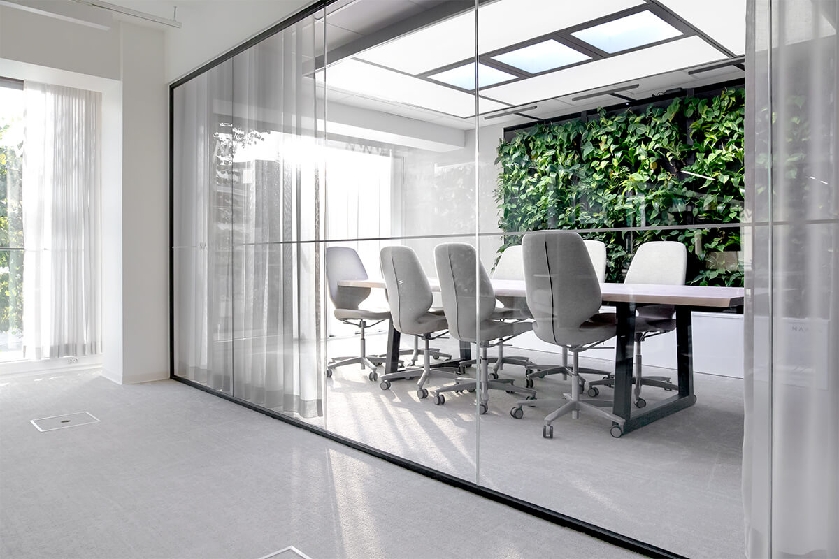 Green wall meeting room